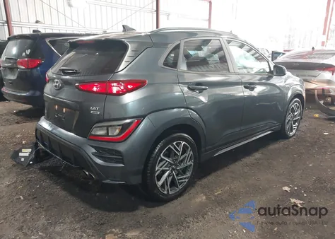 2022 Hyundai Kona N Line z USA, uszkodzony, nr VIN KM8K3CA31NU904994